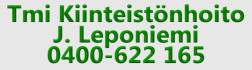 Tmi Kiinteistönhoito J. Leponiemi logo